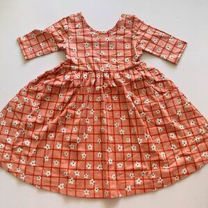 NEW Hanna Andersson plaid Girl Skater Dress with Pockets 5T or 4T